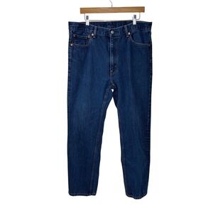 Levi's 505 Jeans Men 38x32 (Actual 36x29) Blue Reg Fit Straight Leg Denim A40